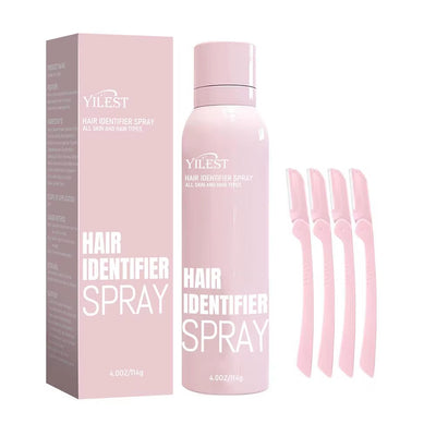 Hair Identifier Spray Dermaplaning Spray Powder for Facial Hair, Moisturizing and Skin Care Dermaplaner Spray for Face Shaving