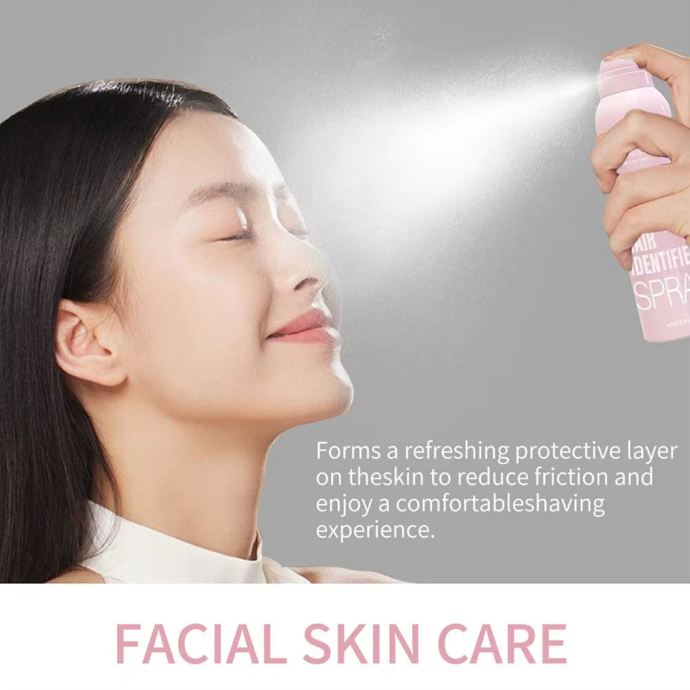 Hair Identifier Spray Dermaplaning Spray Powder for Facial Hair, Moisturizing and Skin Care Dermaplaner Spray for Face Shaving